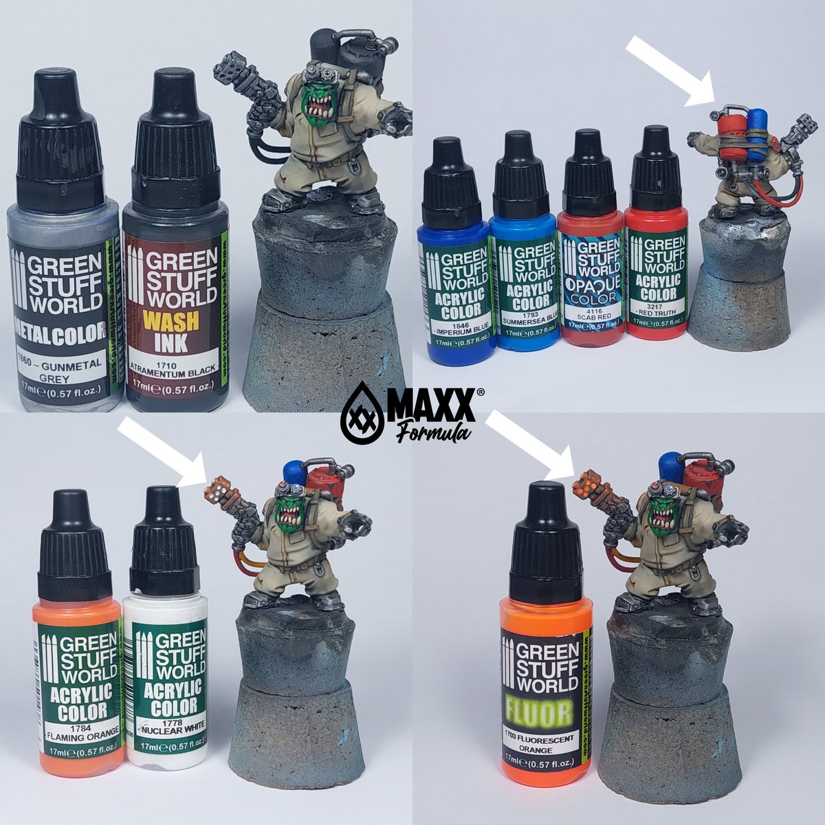 greenstuffworld's tweet photo. If you don't know the Youtube channel of our colleague @chushammer  , subscribe because he shows cool tutorials like these, and teaches you  how to work with the GSW product range. Not to be missed!
#WarhammerCommunity #warhammer #PaintingWarhammer #miniaturepainting https://t.co/7n3dfpYdlT