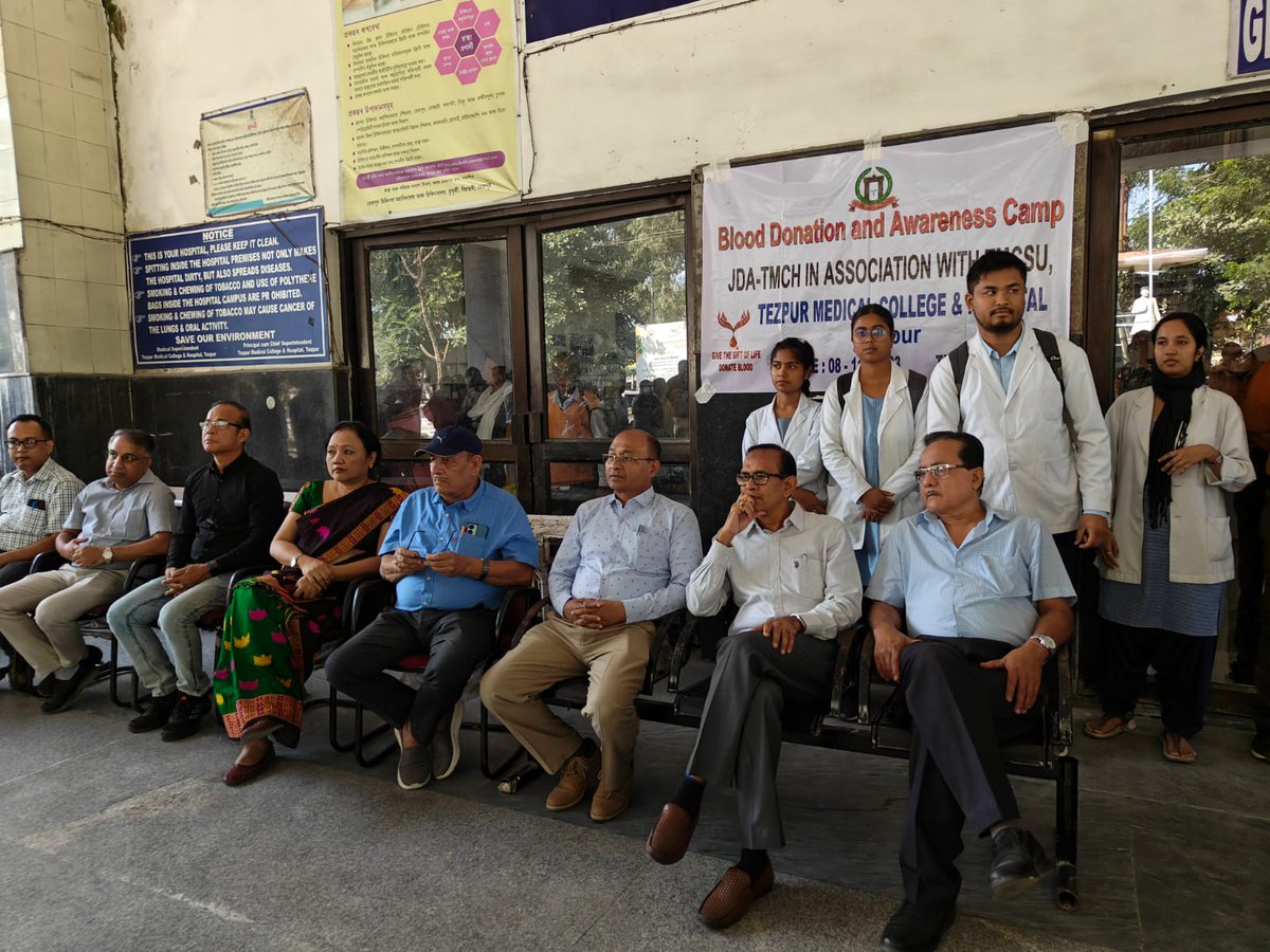 A voluntary blood donation awareness drive cum blood donation camp was organised by JDA TMCH in association with TMCSU yesterday.  Benefits and myths about blood donation was  highlighted in the occasion. A Street play was organised in front of the OPD block TMCH.
