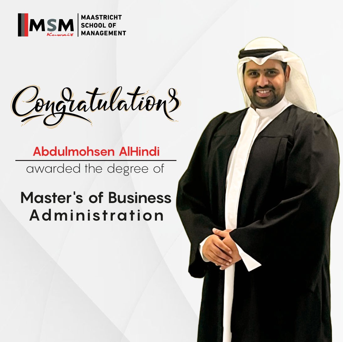 Kuwait_mcm's tweet photo. Congrats to Abdulmohsen AlHindi
Intake 8 upon completion of the MBA program !
👏🏽👏🏽

#MBA #mastersdegree #masters #Kuwait https://t.co/yp6Df13ze2