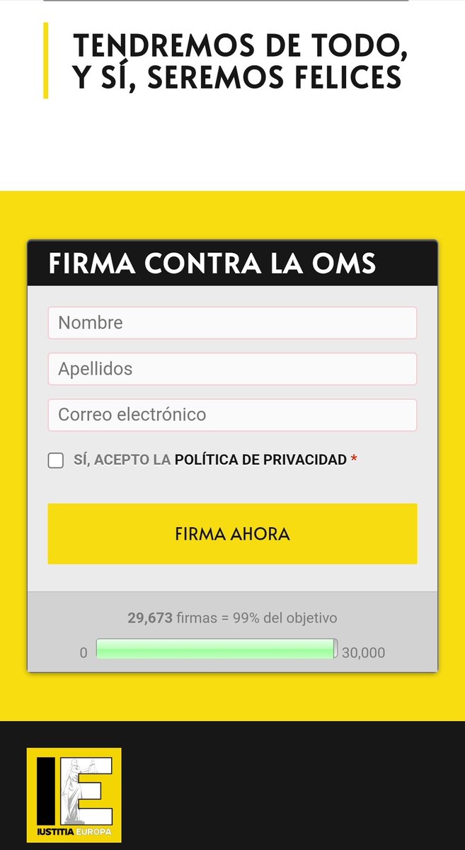 IustitiaEuropa's tweet photo. ¡¡¡¡¡VENTICUATRO HORAS!!!!

FIRMA CONTRA LA OMS!!!
https://t.co/Clzm263VEH

https://t.co/akK4YETZ3J https://t.co/Vy00FrFXhq