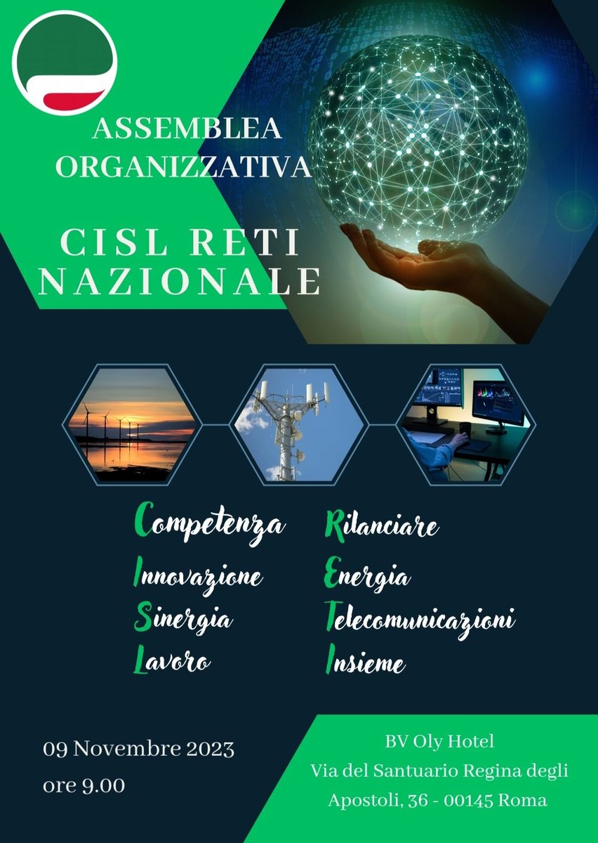 EmilianoGalati's tweet photo. 🟢Al via l' assemblea organizzativa di #Cislreti per rilanciare competenze ed innovazione #lavoro 👇 https://t.co/S2NdcIsHe9