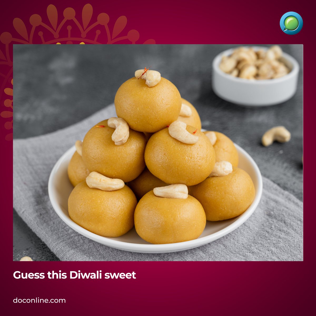 T&Cs Apply: lnkd.in/dABArwAR​

#DiwaliSweets #GuessTheSweets #DiwaliContest #DocOnline #DiwaliWithDocOnline #Contest #ContestAlert #Diwali2023 #Diwali #GuessTheAnswer