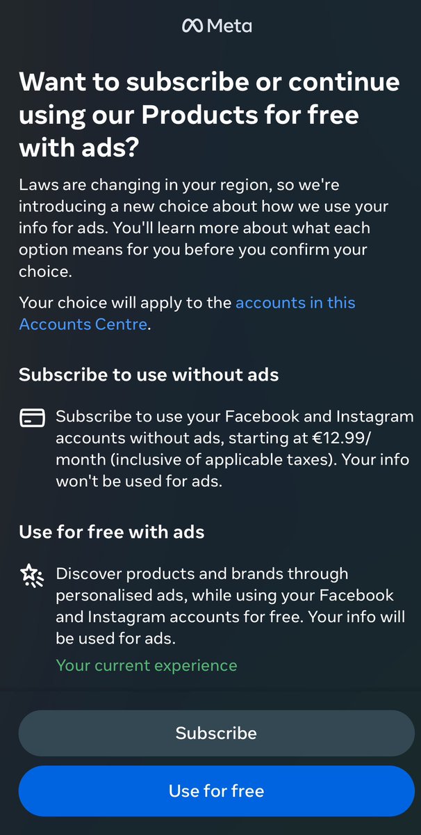 Thanks for giving me the choice of paying up 13euros pm for the privacy!