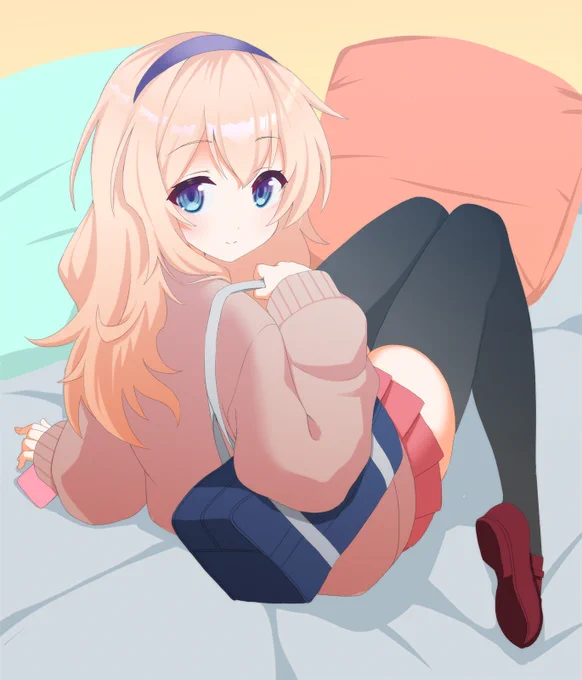skebで描いたJKリアンダーです #アズールレーン #アズレン