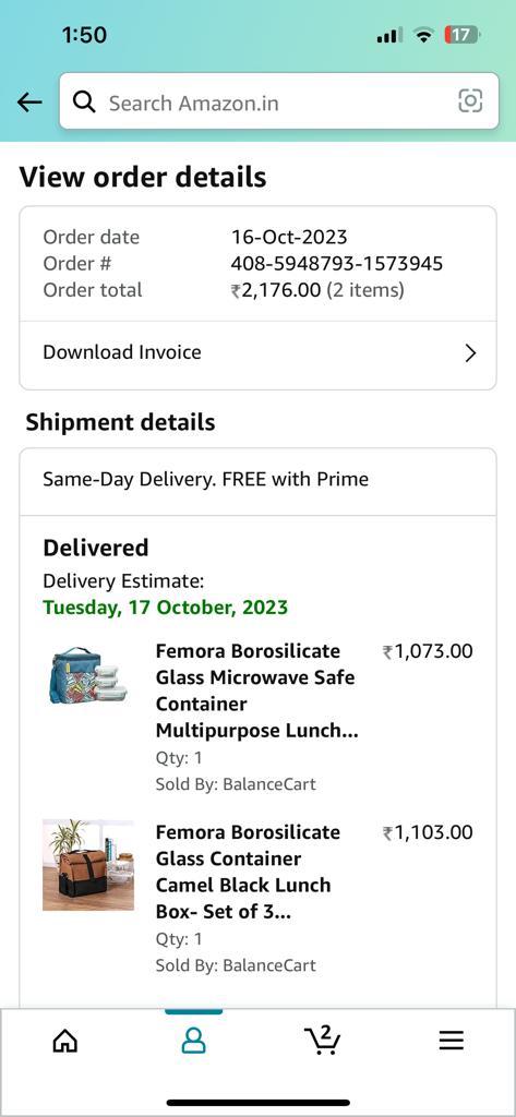 MidhaShaina's tweet photo. Ordered lunch boxes from @amazonIN  on 16th Oct, return pickup failed. They initially agreed to arrange another pickup, but now, after weeks of follow-up, they're refusing! Attached screenshots for proof. Their failure in the return policy is disappointing.
#customerservicefail https://t.co/R4EvISLeZC