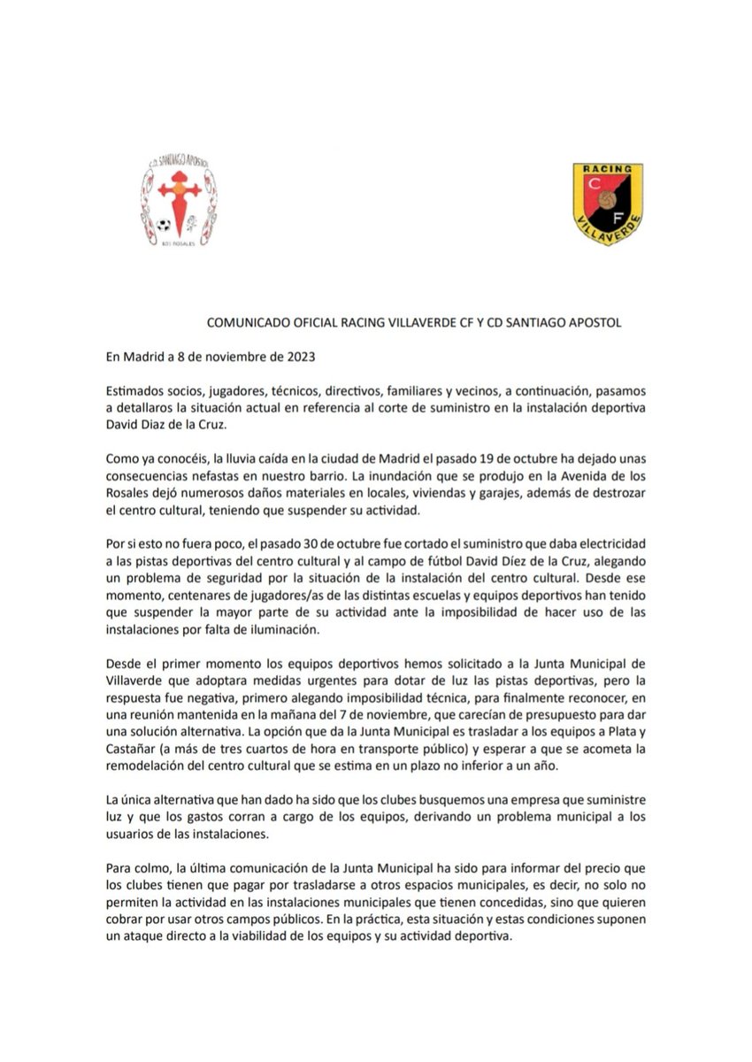 Racing Villaverde CF tweet media