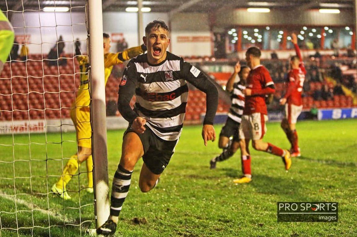 DarloRetro's tweet photo. The injury-time equaliser at Walsall by Joe Wheatley was four years ago today. https://t.co/6i18pj7nnM