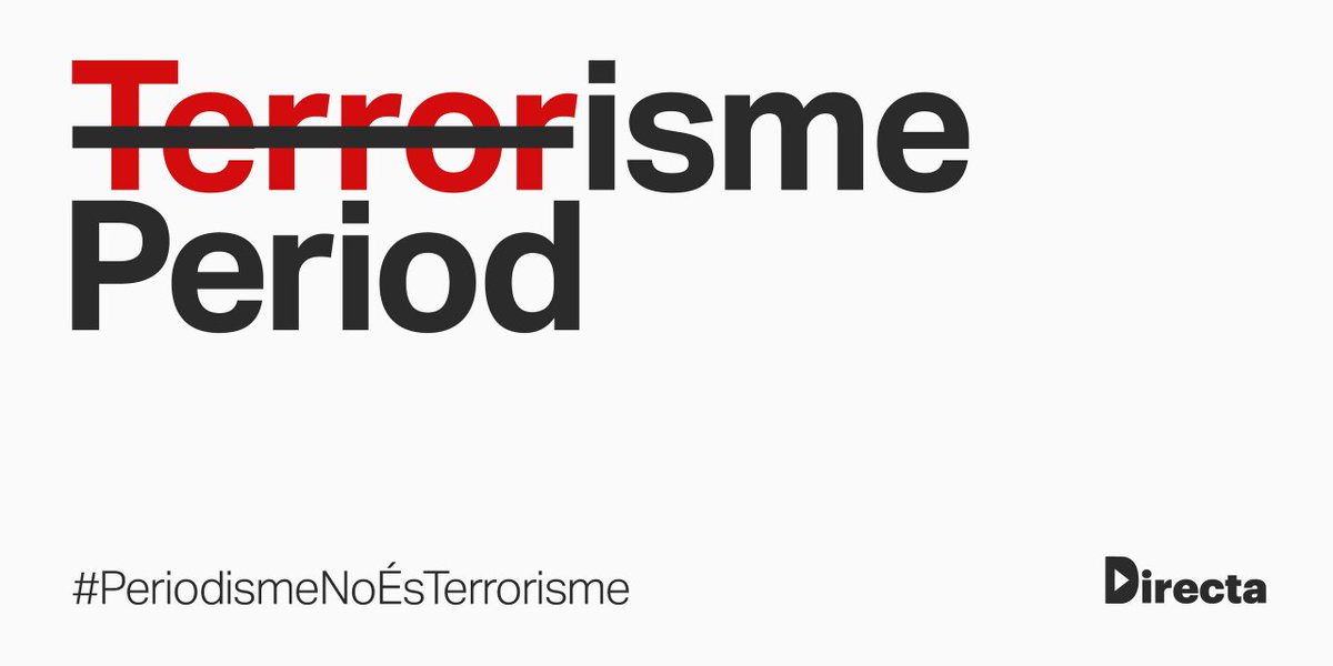 #COMUNICAT | Infograma ens adherim al comunicat #PeriodismeNoÉsTerrorisme promogut per @La_Directa davant la imputació del periodista Jesús Rodríguez.

▶️ Comunicat: directa.cat/periodisme-no-…

▶️ Adhereix-t'hi tu també: scur.cat/NCA59F