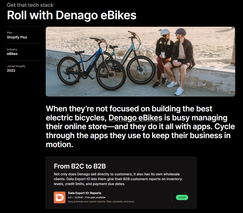 DataExportio's tweet photo. Denago eBikes are thriving, and it's gratifying to see how Data Export and apps like Order Printer Pro, Intuitive Shipping, and Design Packs have contributed to their store management and ecommerce journey. We wish you continued success!

#shopify #EcommerceTips #SHOPIFYPROMOTION https://t.co/RS9EYbzRgw