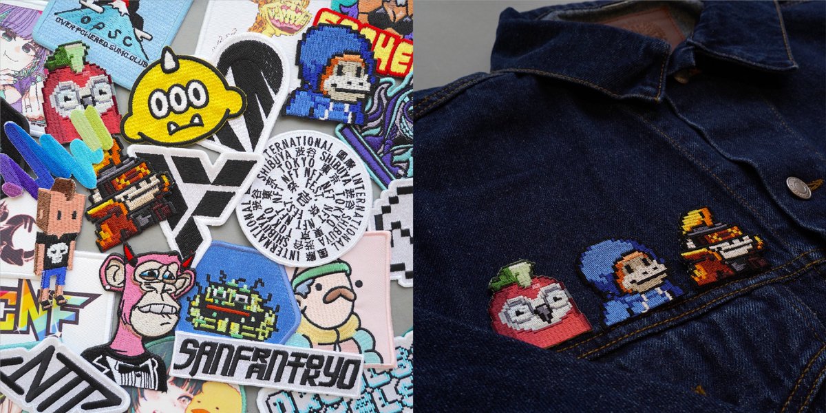 Yu_Gi_Yn's tweet photo. 3: SHIBUYA Web3 MADE 

🪡An experiential workshop event to be held from Friday, November 10 to Sunday, November 12.
A workshop where you can create original items by freely customizing patches and silk-screen prints on various apparel bodies (denim jackets, hoodies, t-shirts) with all 34 types of patches from blue-chip and popular projects, including logos and PFPs. 

📅The workshop will be held over three days from November 10 (Friday) to November 12 (Sunday) at Gallery X in Shibuya Parco.

🔗Details and purchase at following link:
https://t.co/ACzKqYdXFb

#Web3 
#ISTNF壱
#遊戯苑
#yugiyn