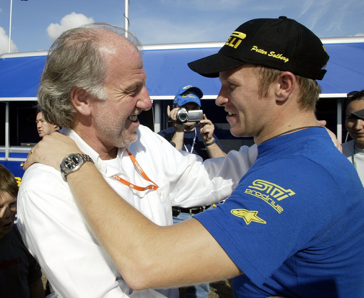 prodrive's tweet photo. #OTD 20 years ago @Petter_Solberg &amp; Phil Mills won the 2003 @OfficialWRC Championship in Wales (Rally GB).
Happy Anniversary Petter, Subaru &amp; Prodrive 🍾

#PerformanceUnlimited #WRCSubaru #Prodrive #PetterSolberg #Subaru #WRC https://t.co/vZZwGbOsuj
