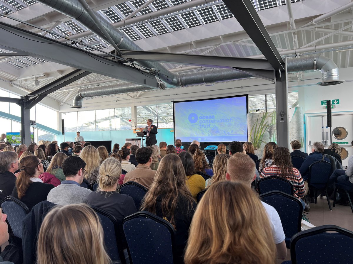 Great start to the UK Seagrass Symposium in Plymouth today, fantastic location at the aquarium @NMAPlymouth. Up this morning, NE presentations on seagrass ecology & threats & protection & our Chair @TonyJuniper's keynote #UKSS23 @OceanCTrust Programme: oceanconservationtrust.org/app/uploads/UK……