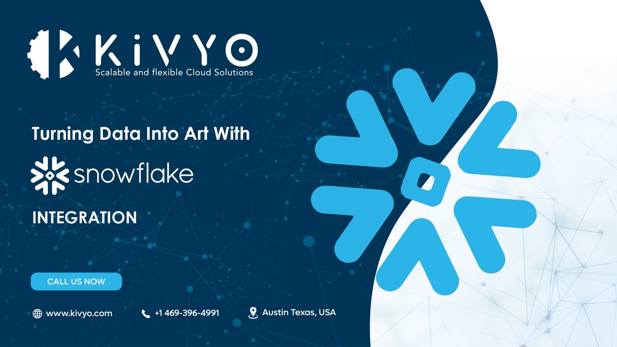 Kivyoinc's tweet photo. Elevate your data game with Kivyo Snowflake integration! Seamless connectivity, endless possibilities. Break free from data silos and experience a new era of streamlined operations!
#SnowflakeIntegration #DataIntegration #Cloudsolution #Cloudmigrate #cloudservices #KivyoInc https://t.co/3ZVbtpRZ6c