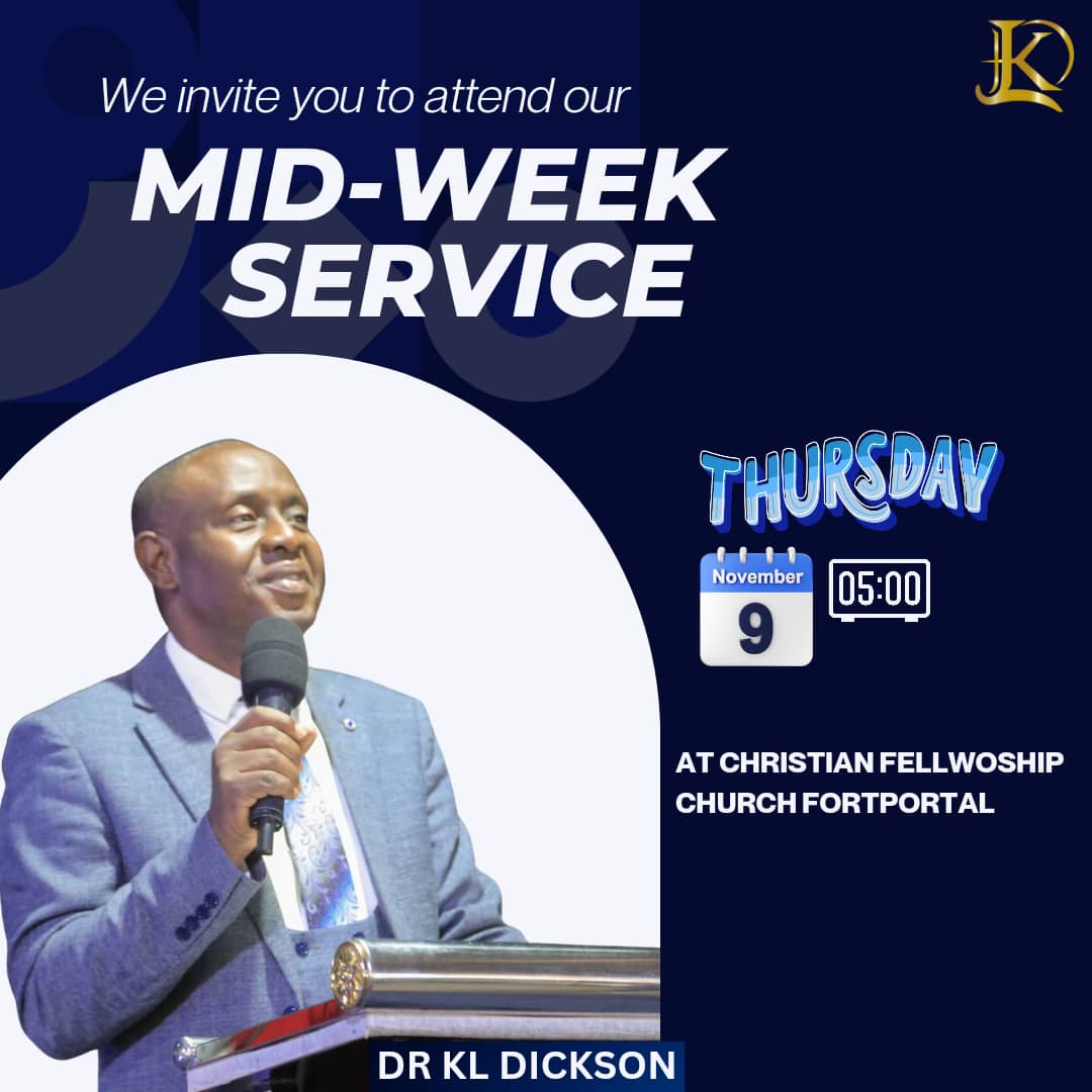 kl_dickson's tweet photo. God loves to tarry with you!
We have a Mid-week Service today Thursday at CFC Fort Portal at 5 Pm. We invite you to join us.
#GiveGodTime
#ComingBackAgain
#MidweekService
#YearOfGodsGoodness
#TheGospelOfTheKingdom https://t.co/aUZPWPLhqc