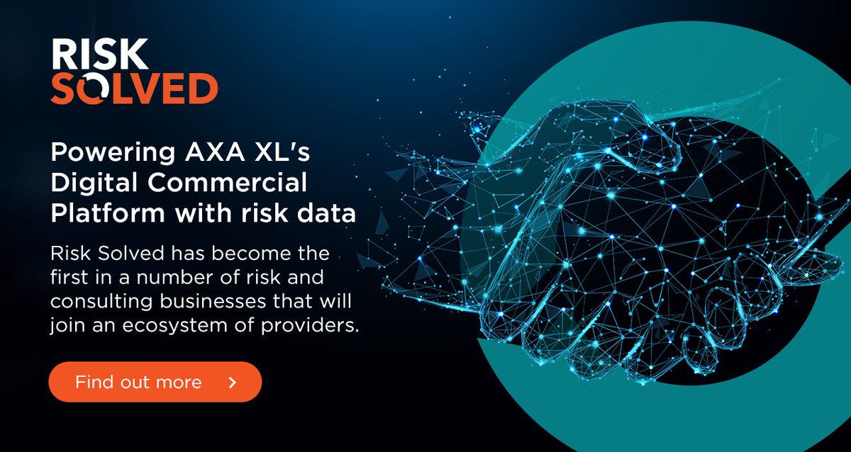 Risk_Solved's tweet photo. Our #risk data and analytics will be used to help to power @AXA_XL's DCP - creating a global solution that provides value to AXA’s commercial lines clients through greater assessments of risks, prevention advice and services. https://t.co/eHv41tOnf3 https://t.co/5DXNCuBWvc
