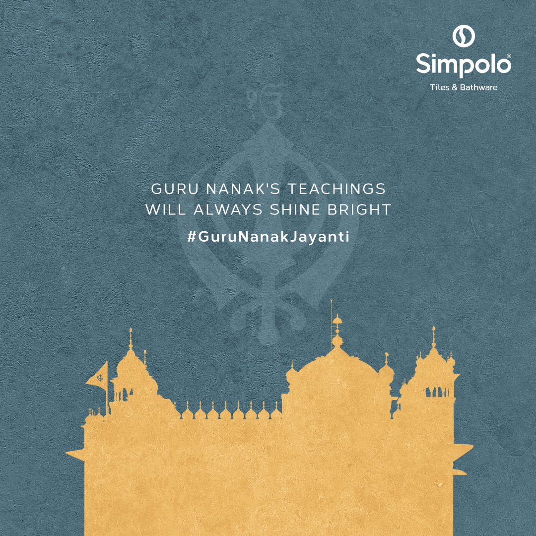 simpoloceramics's tweet image. Simpolo celebrates the eternal wisdom of Guru Nanak.

#SimpoloTilesandBathware #SimpoloCollection #TilesCollection #TilesPattern #HomeDecor #HappyGuruNanakJayanti