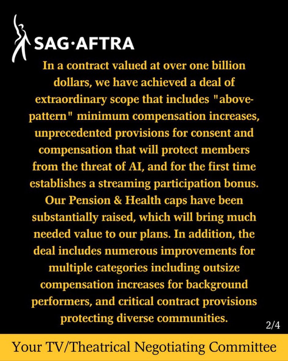 FANTASTIC news! Perfect timing ! 

Let's get Back to Work, Make them Movies Better with @AMCTheatres ! #ActorsStrike #SagAftraStrike #SagAftraMembers #AMC $AMC