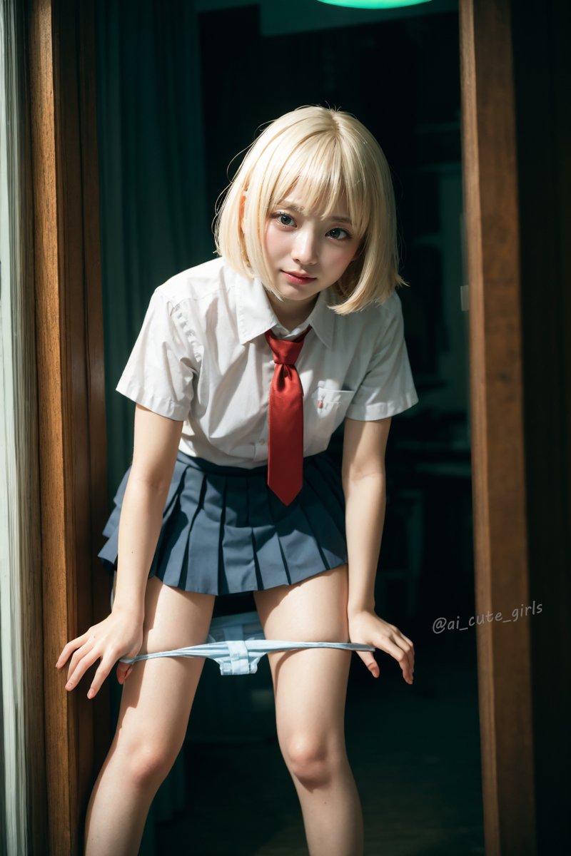 ai_cute_girls's tweet photo. 金髪に赤ネクタイって最高の組み合わせだと思わない？思うよね？

ちなみにぱん２は水色なのだっ✨

#AIArtworks #AIgirl https://t.co/G3Rc2bYu9h