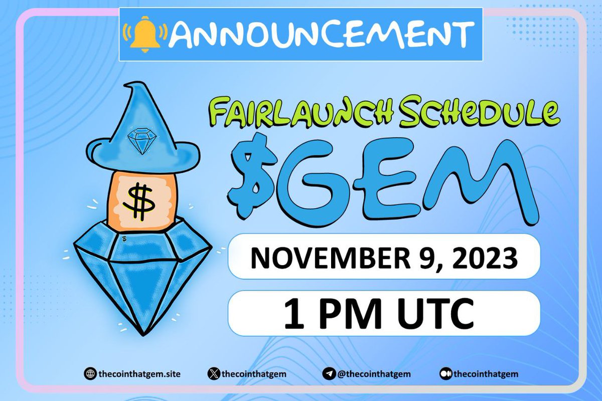 🚀 Brace yourselves for the launch of $GEMS today at 1 PM UTC! 🕓✨ Get ready to embark on an exciting journey with this innovative token. Don't miss out on the action! 🚀💎 #TheCoinThatGem #Ethereum #Cryptocurrency