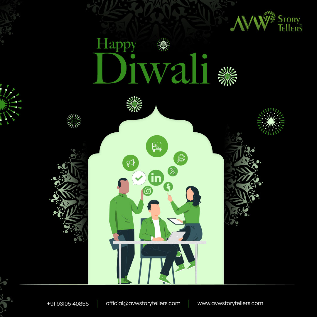 AVWStorytellers's tweet photo. Sometimes meeting your 👨‍👩‍👧‍👦 near &amp; dear 💖 ones is not possible, but what is important is that one stays connected 🔁

This festival season, connect with your customers 🫱🏼‍🫲🏽, like you connect with your family &amp; friends. The bond will be stronger &amp; last longer! ♾

#HappyDiwali https://t.co/NIwXxlI4Fj