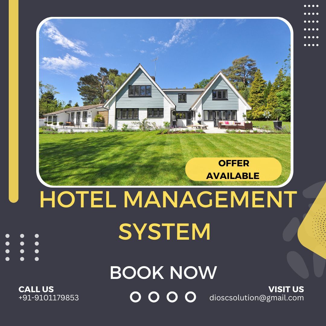Dioscsolutions's tweet image. Guest Reservations: Manage room bookings and availability.
Front Desk Operations: Streamline check-ins and check-outs.
Billing and Payments: Handle guest charges and invoices.
Housekeeping and Supplies: Coordinate cleaning and inventory.
#DioscSolutions #HotelManagementSystem