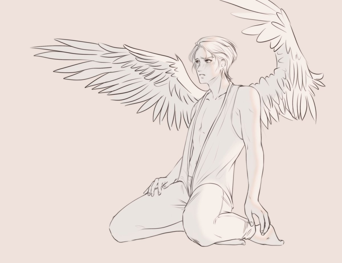 Sketch of a flustered OC