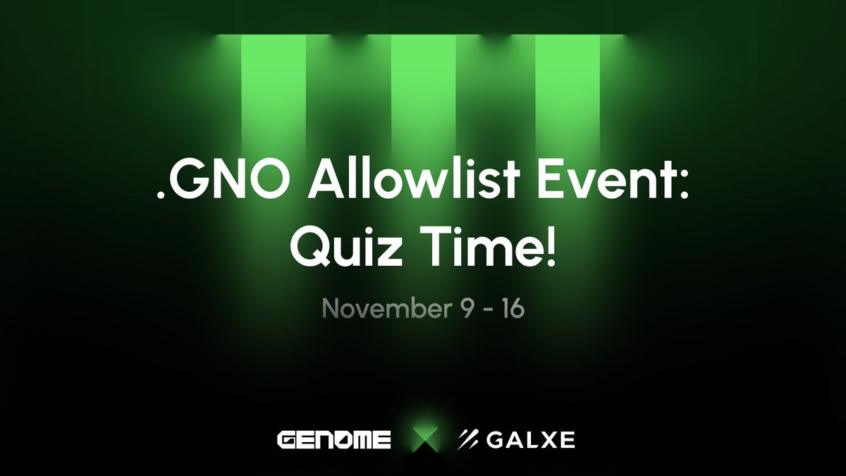 genomedomains's tweet photo. Clock is ticking as our pre-registration is drawing near.⏱️ Your 3rd chance to snag a spot on the OAT allowlist is here!

Test your Genome knowledge with a fun quiz powered by @Galxe &amp; secure your place with #GalxeOAT✅

Join .GNO Allowlist Event #3 here: https://t.co/dILQVnt1Ha https://t.co/1a1e4BAfn1