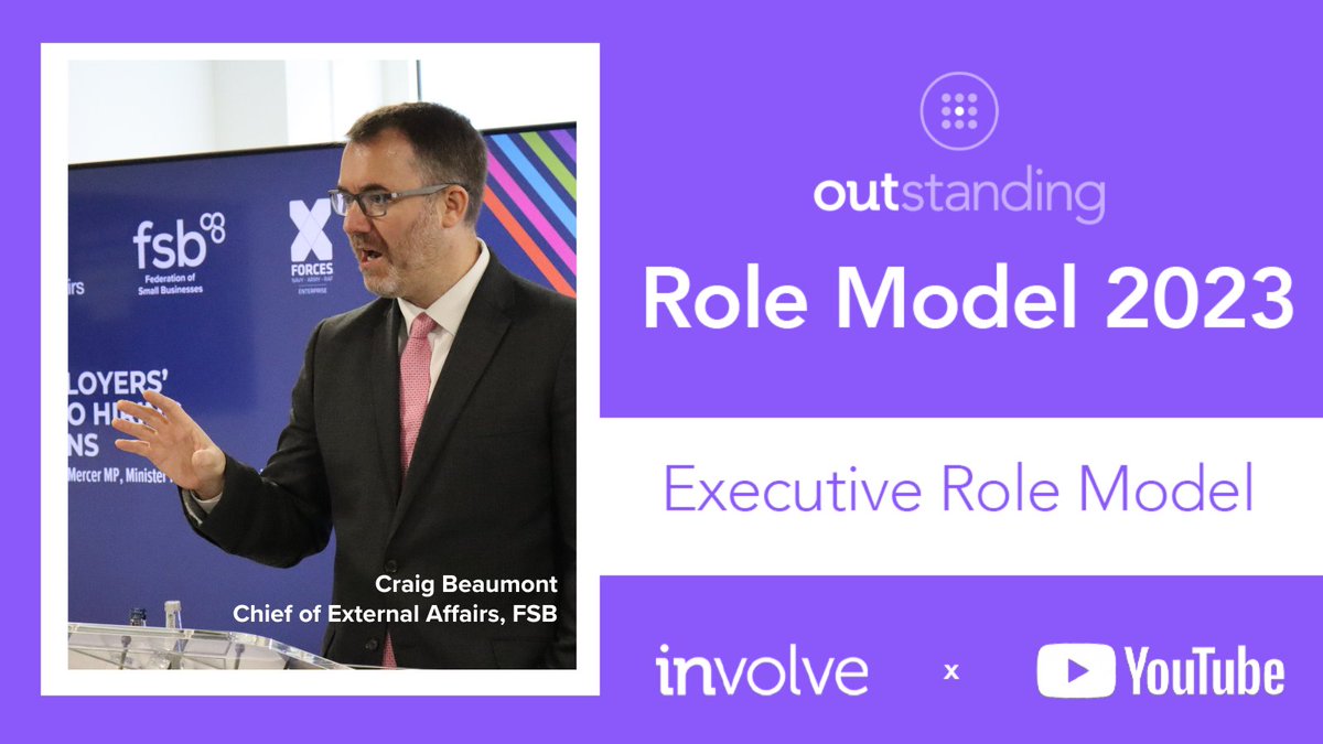 Congratulations to FSB Chief of External Affairs Craig Beaumont <a href="/craigie_b/">Craig Beaumont</a> for being included in the 2023 @OutstandingiB 100 Executives Role Model List supported by <a href="/YouTube/">YouTube</a>! Let’s continue to work together to drive inclusion for LGBTQ+ employees in business.