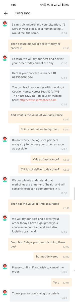 Ashutosh_d_Pro's tweet photo. Greate @1mgOfficial 
I hope for your bright future! I value your assurance. Value = Cancel the order.🙋🫡 https://t.co/8u2iZLQeKo