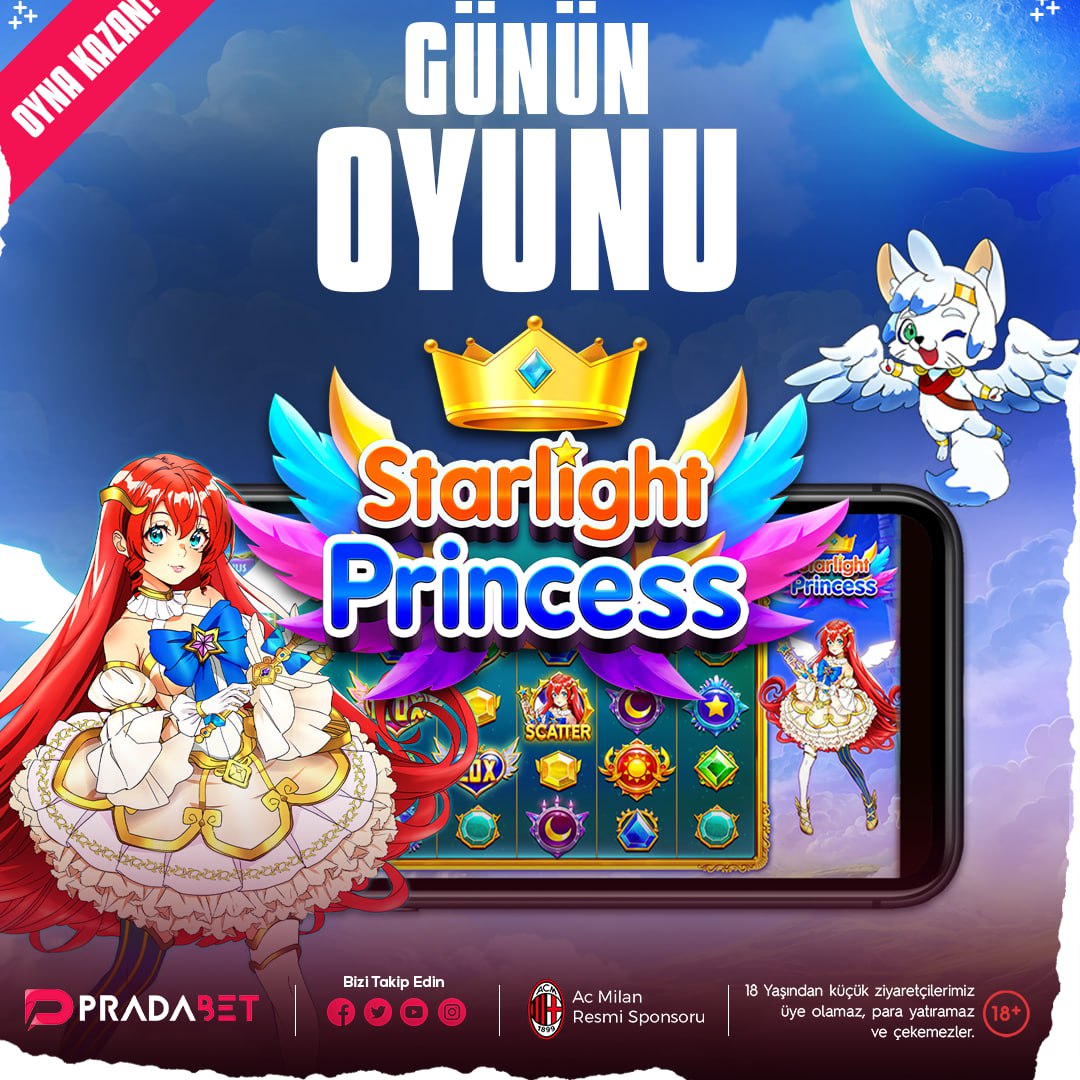 PradaBetOffi's tweet photo. 📣 #Pradabet 'te günün oyunu Starlight Princess

🎰Gerçek bir büyülü anime kızı ve sevimli büyülü güçleriyle Prenses ile unutulmaz bir yolculuğa çıkmaya hazırlanın. Şansını Dene

🌐 Pradabet Giriş https://t.co/nc3xeWZCWz https://t.co/DnsbhuNAtT