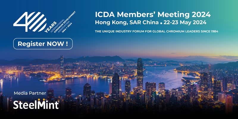 BigMint_Co's tweet photo. 𝐒𝐭𝐞𝐞𝐥𝐌𝐢𝐧𝐭 is delighted to be the 𝐌𝐞𝐝𝐢𝐚 𝐏𝐚𝐫𝐭𝐧𝐞𝐫 for the upcoming members' meeting of 𝐈𝐧𝐭𝐞𝐫𝐧𝐚𝐭𝐢𝐨𝐧𝐚𝐥 𝐂𝐡𝐫𝐨𝐦𝐢𝐮𝐦 𝐃𝐞𝐯𝐞𝐥𝐨𝐩𝐦𝐞𝐧𝐭 𝐀𝐬𝐬𝐨𝐜𝐢𝐚𝐭𝐢𝐨𝐧 (𝐈𝐂𝐃𝐀), scheduled to be held in Hong Kong .

𝐃𝐚𝐭𝐞 & 𝐕𝐞𝐧𝐮𝐞: 22-23 May, 2024 | Hong Kong, SAR China

𝐑𝐞𝐠𝐢𝐬𝐭𝐞𝐫 𝐧𝐨𝐰: https://t.co/yZ8uIwq90u

𝐕𝐢𝐬𝐢𝐭 𝐰𝐞𝐛𝐬𝐢𝐭𝐞: https://t.co/lWQr3KK2dP

#conference2024