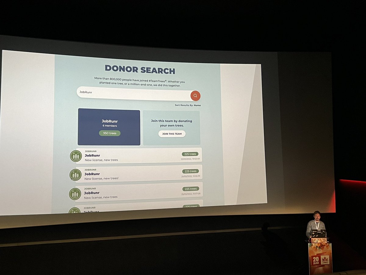 KoTurk77's tweet photo. Run your (background) jobs with @JobRunr. Build with #java 

@JobRunr supports @teamtreesofficl 💚🤩 

Impressive stats #maven 🙌 

@jfallconf by @rdehuyss #jfall23 https://t.co/fYygIOmyB2