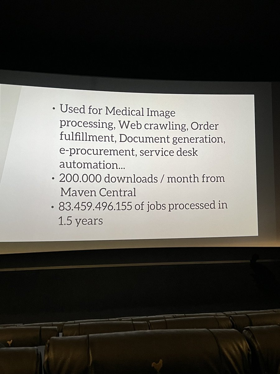 KoTurk77's tweet photo. Run your (background) jobs with @JobRunr. Build with #java 

@JobRunr supports @teamtreesofficl 💚🤩 

Impressive stats #maven 🙌 

@jfallconf by @rdehuyss #jfall23 https://t.co/fYygIOmyB2