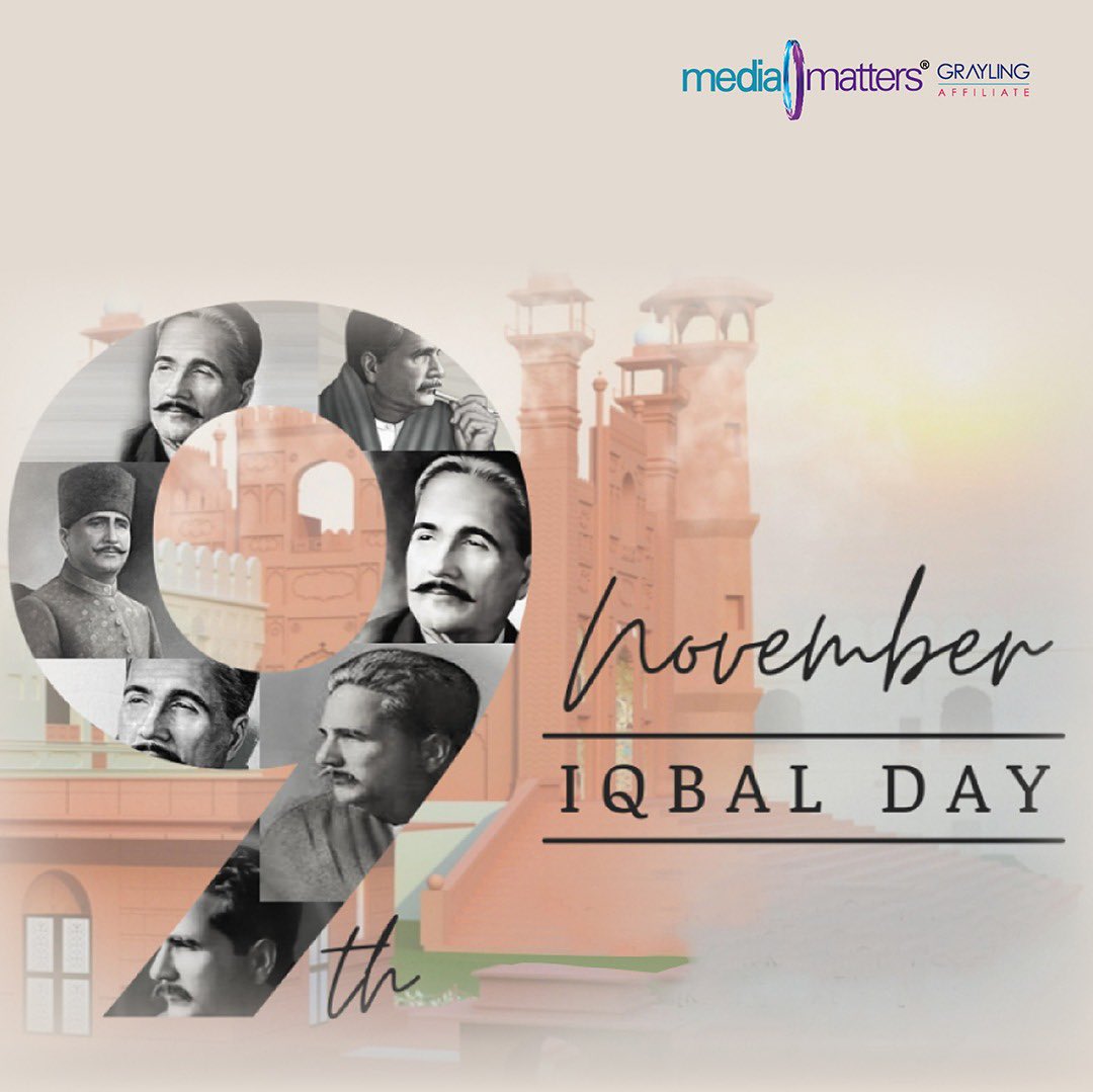 Inspired by Iqbal's vision, we rise to new heights of innovation and excellence. Celebrating Iqbal Day with reverence and determination at Media Matters. #IqbalDay #9Nov #LegacyOfInspiration #mediamatterspk