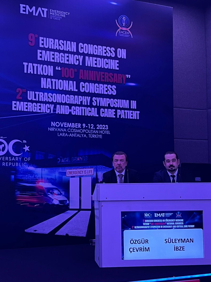 TATDUS sunumları ile kongrenin sunumları başladı…

#aciltıphayattır #emergencyislife #tatkon100yıl #eacem2023 #kritikhastadausg <a href="/tatdkongre/">TATD KONGRE</a> <a href="/TrTATD/">Türkiye Acil Tıp Derneği - TATD (EMAT)</a>