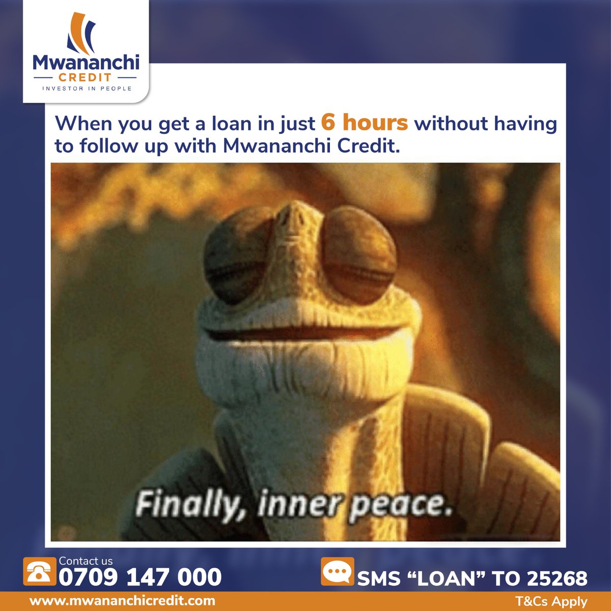 No holds, no waits hapa ni 6 hours and you'll be good to go!!!
Click>bit.ly/3AtQH3f to tukujenge ganji fiti up to 25M with the lowest rate in the market as low as 1.5%
#MwananchiCredit #InvestorInPeople #Weekendloans #Quickloans #Investorinpeople #Therewhenyouneedus