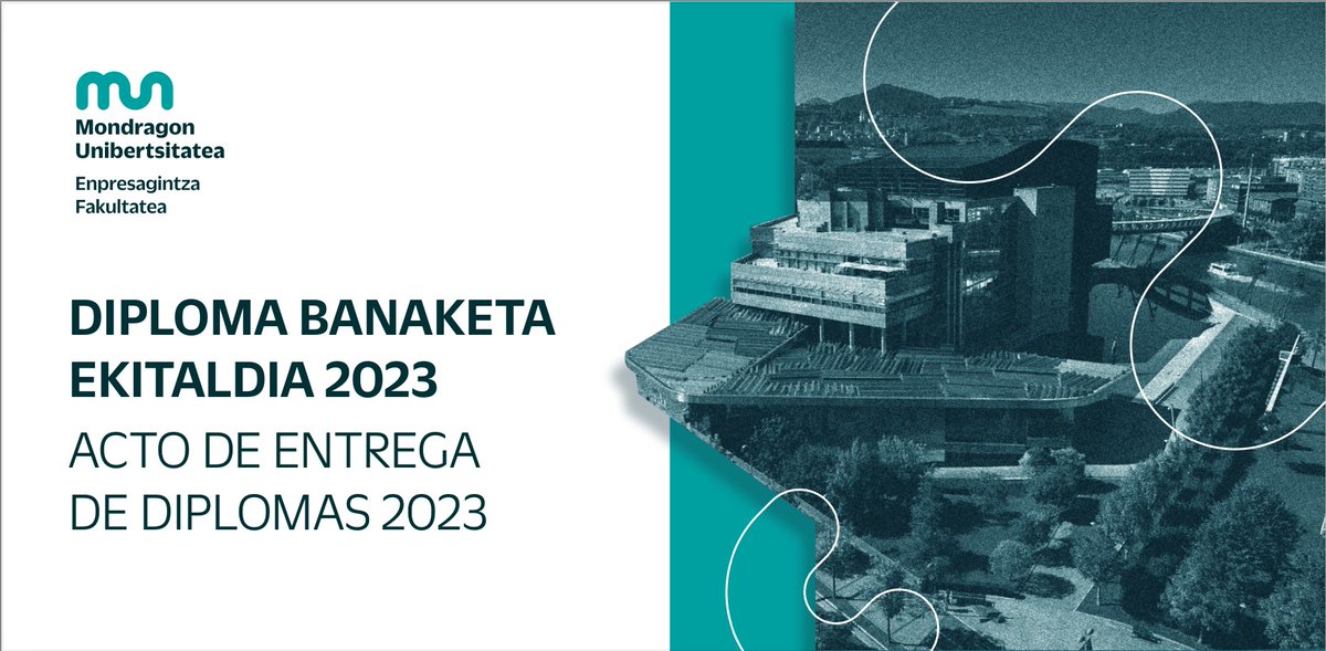 Enpresagintza's tweet image. Gradu eta graduondoko ikasleen diploma banaketa ekitaldia:

📆 azaroak 10
📍 Bilboko Euskalduna Jauregia

#LearningFromReality
#LearningFromPeople