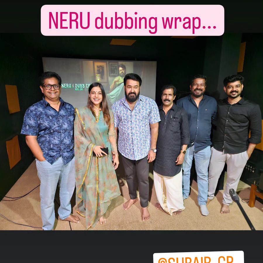 It’s a wrap for #Neru dubbing 🗣🎧

#mohanlal #jeethujosph #antonyperumbavoor