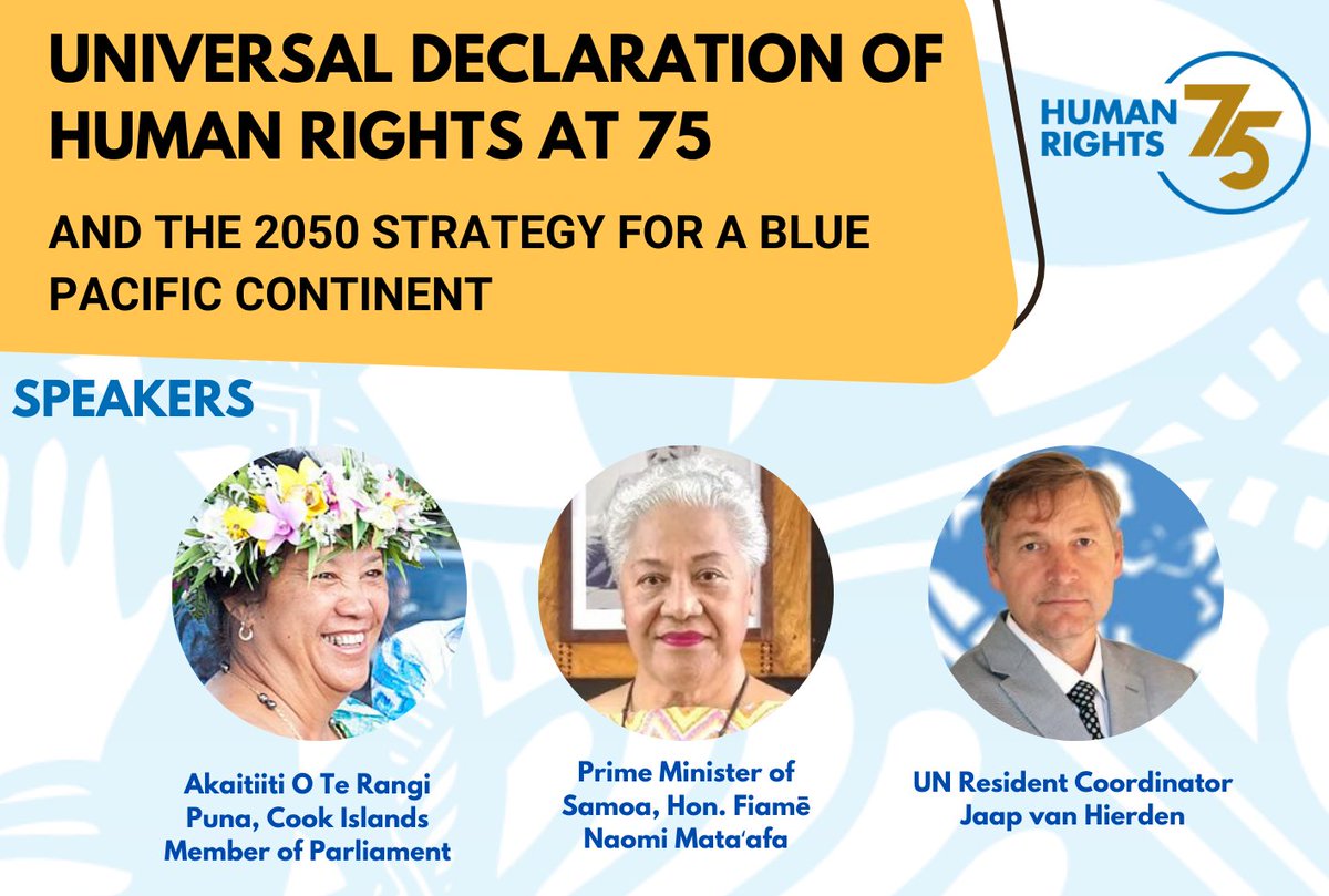 Leaders highlighted #HumanRights &amp; #GenderEquality as issues for discussion at #PIFLM52 - unpacking connections between the 2050 Strategy &amp; addressing violence against women &amp; girls.
<a href="/OHCHR_Pacific/">UNHumanRightsPacific</a> led the event, supported by SPC, Ombudsman of Cook Islands &amp; <a href="/APFHumanRights/">Asia Pacific Forum</a>