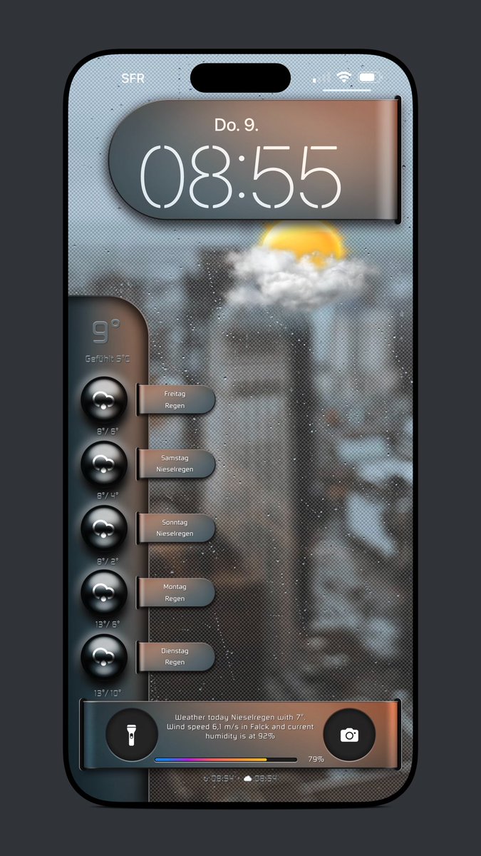 Attairdu57slm's tweet photo. This incredible lockscreen was made by @Kristen1Su for S3. She is getting better with every setup, a follow is highly recommended!

#iNNOVATION @kleinmone @thewaytozion 

#NoJailbreak #HTMLSandbox3 #iOS1711 https://t.co/Eg4IvYi66K