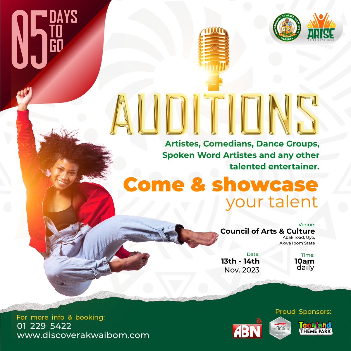IbomTelegraph's tweet photo. Audition Alert: 4 Days Left to Showcase Your Skills at Ibom #ChristmasUnplugged! Link up!!!! https://t.co/Y51R2fGIFH