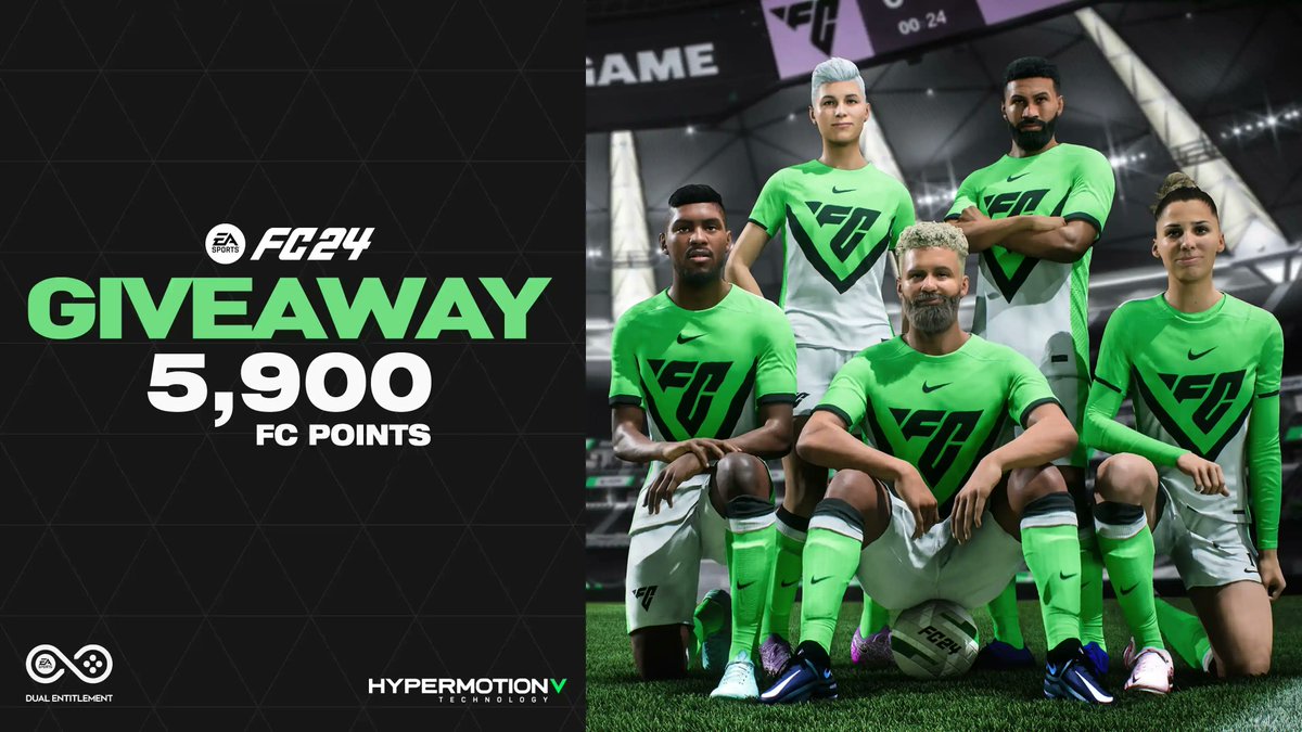 FIFAUTeam's tweet photo. 🚨5,900 EAFC Points Triple Threat GIVEAWAY!

How to enter:
🔁 Retweet
✅ Follow @FIFAUTeam &amp; @TheDanishTrader

🏆Prize: 5,900 FC Points

⏳The winner will be announced on November 15.
🔥 Good luck!
#EAFC24 #FC24 #Giveaway https://t.co/ycA9kClOJN