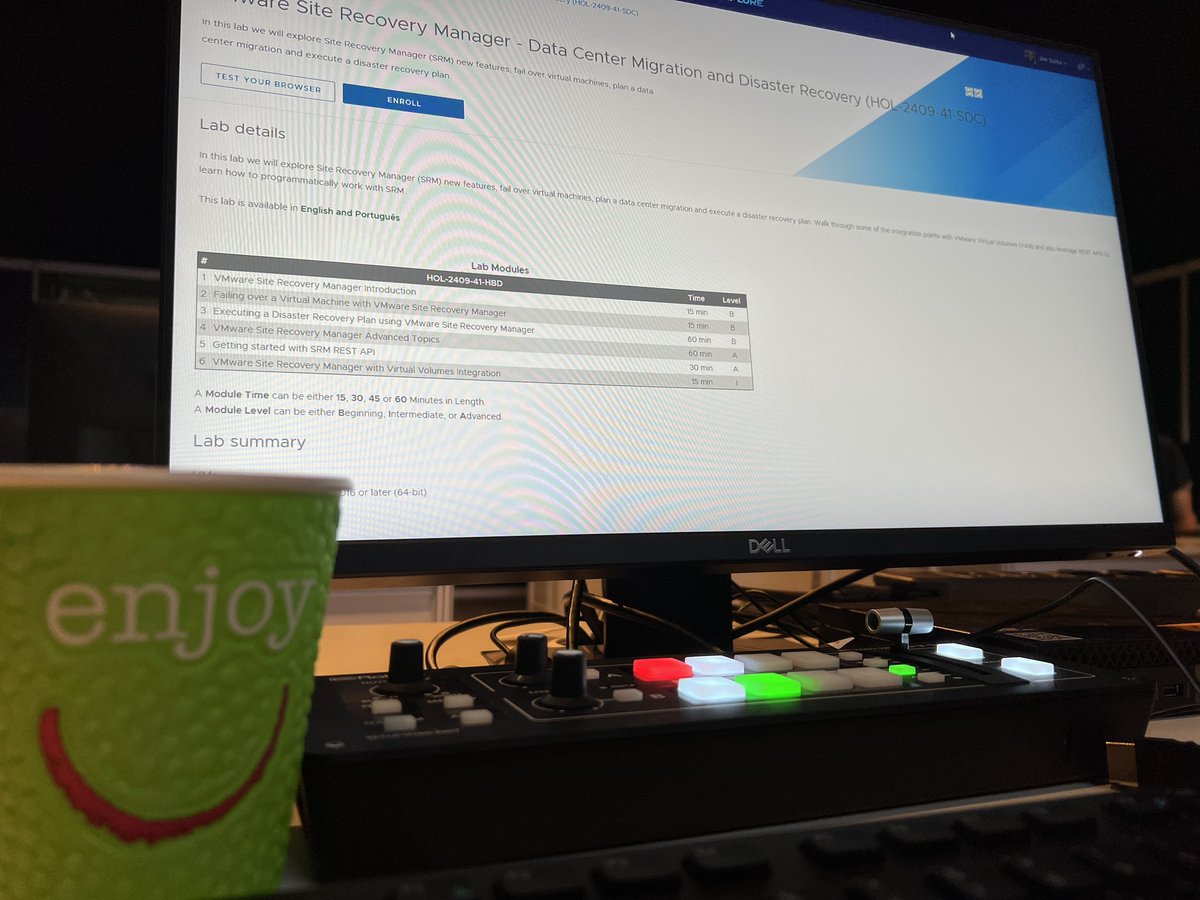 TweetJoeSuma's tweet image. VMware Explore Day 4
Expert Led Workshop VMware Site Recovery with @monro_martz @VMwareHOL #VMwareExplore2023 #vmwaresrm