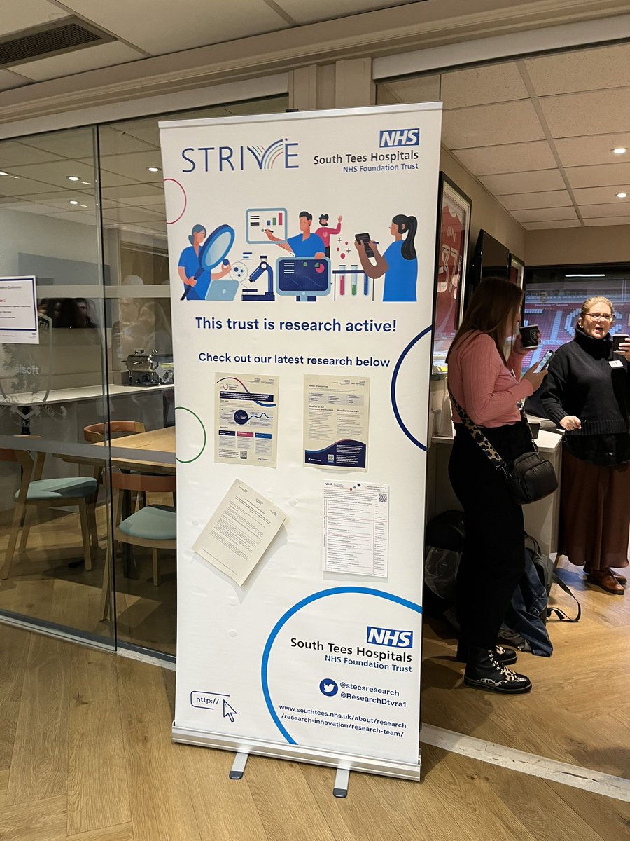 STRIVEacademic's tweet photo. Here at the @SouthTees Nursing & Midwifery Conference. Pop in and visit @TVRAResearch, #Innovation and #steesbecurious to hear about our work #AreyouINN #SouthTeesYesPlease https://t.co/iF1CdA57c8