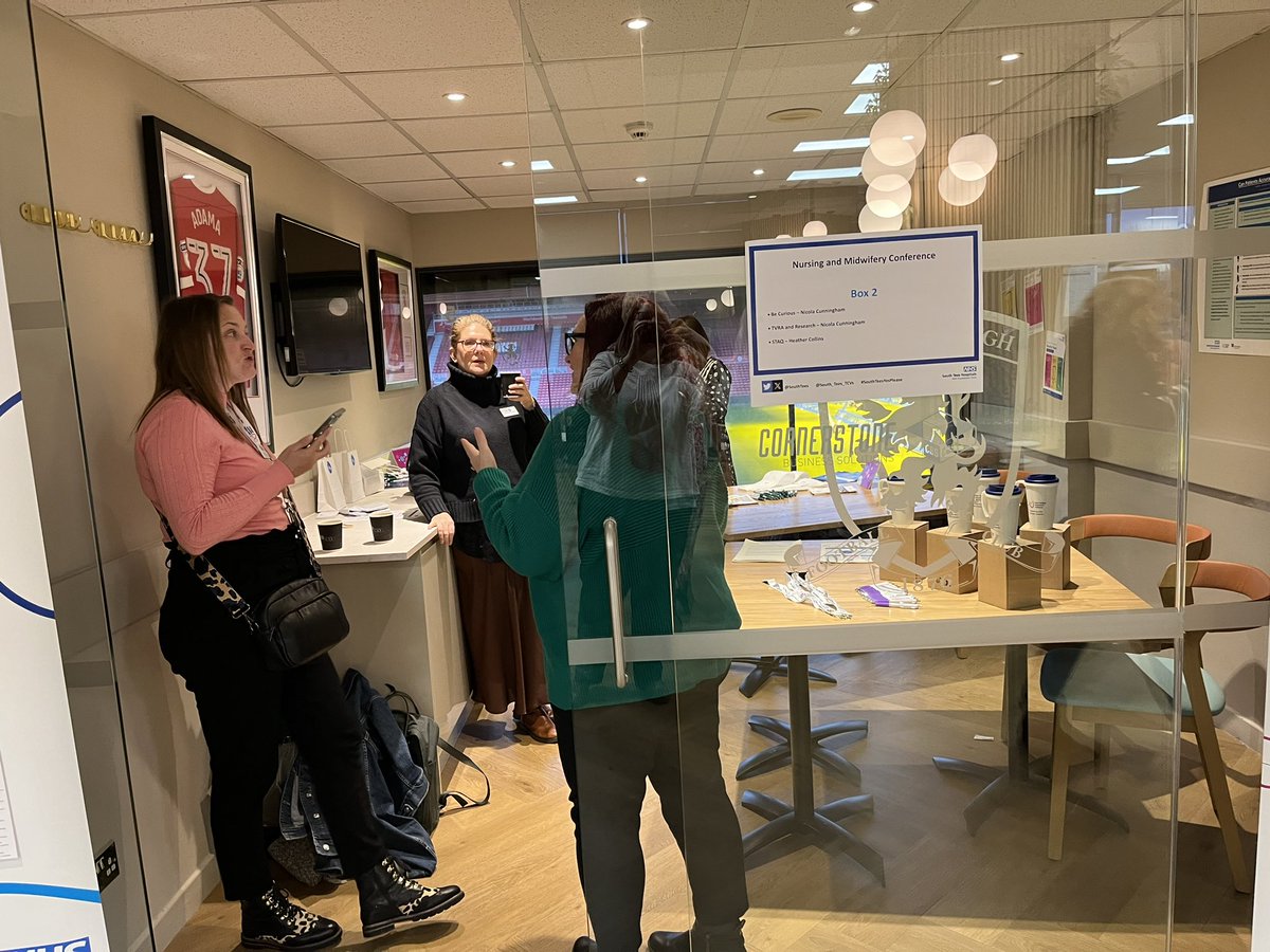 STRIVEacademic's tweet photo. Here at the @SouthTees Nursing & Midwifery Conference. Pop in and visit @TVRAResearch, #Innovation and #steesbecurious to hear about our work #AreyouINN #SouthTeesYesPlease https://t.co/iF1CdA57c8