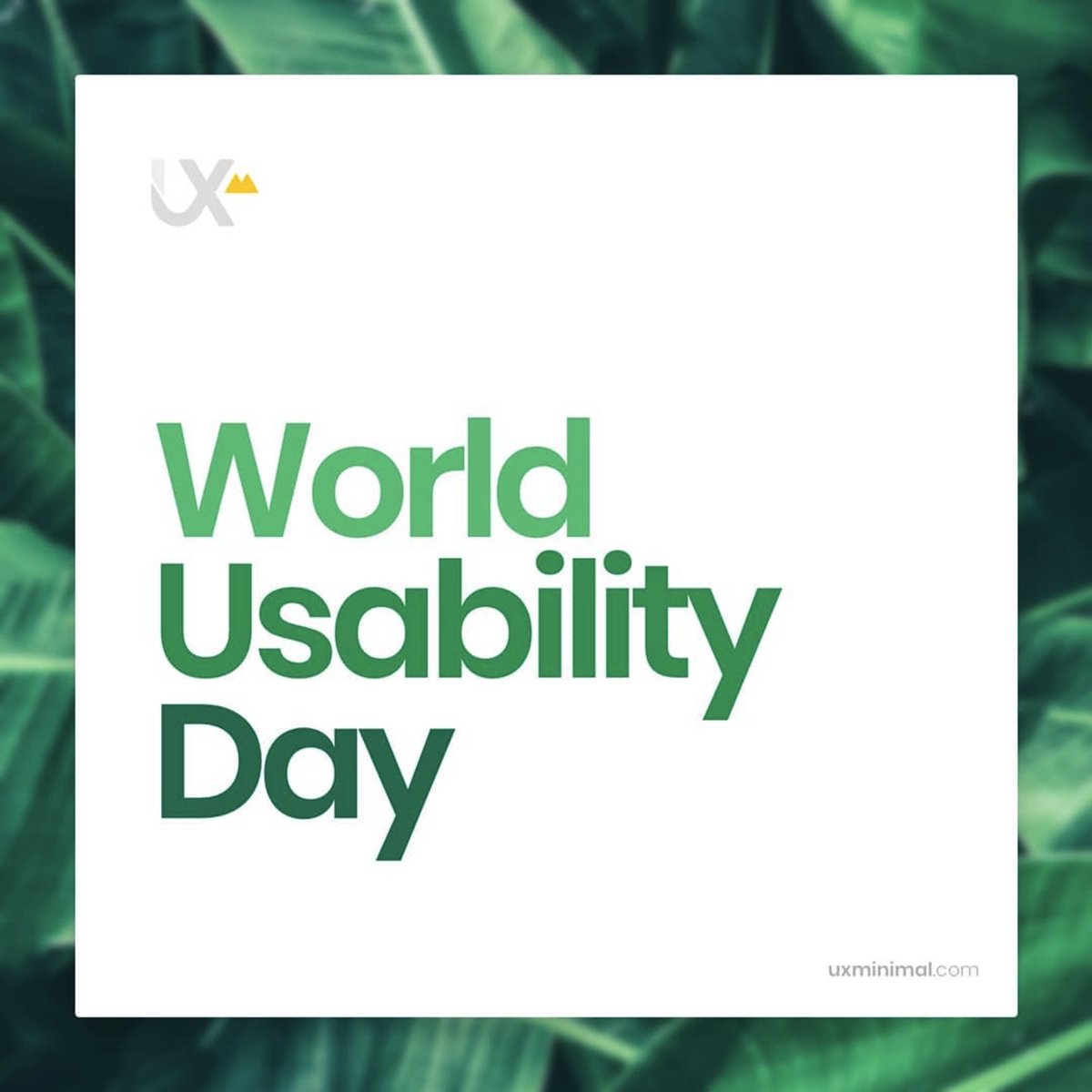Happy World Usability Day! 🎊🎉🥳 #WorldUsabilityDay #UX #Design