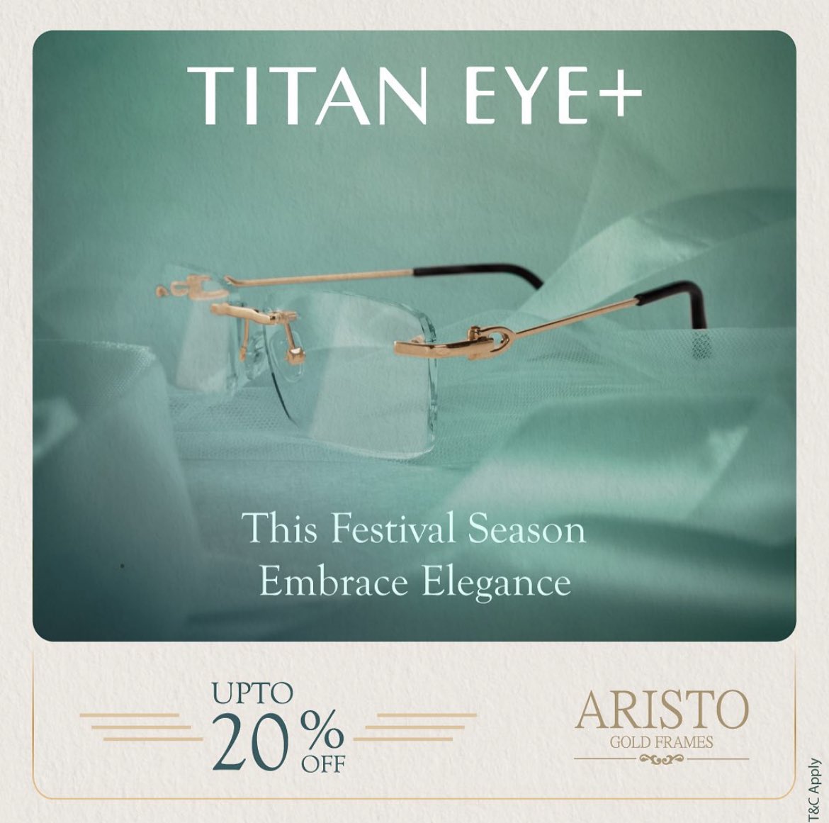 Marina_Chennai's tweet image. Shine bright with our Aristo gold frames, and enjoy up to 20% off! #GoldFrames #Aristo #Sale #Gold

View all 3 comments