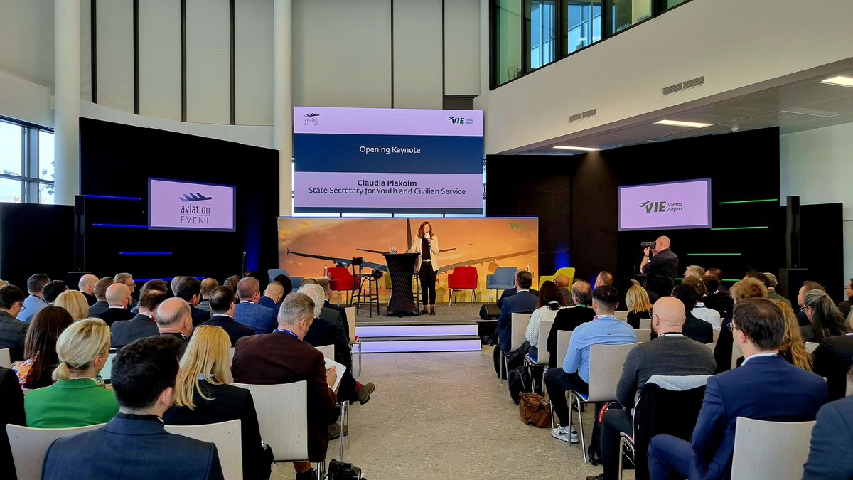 'Aviation meens freedom' said @claudiaplakolm Austrian State Secretary for Youth and Civilian Sevice at the opening note of #AviationEvents 2023 in Vienna
@viennaairport