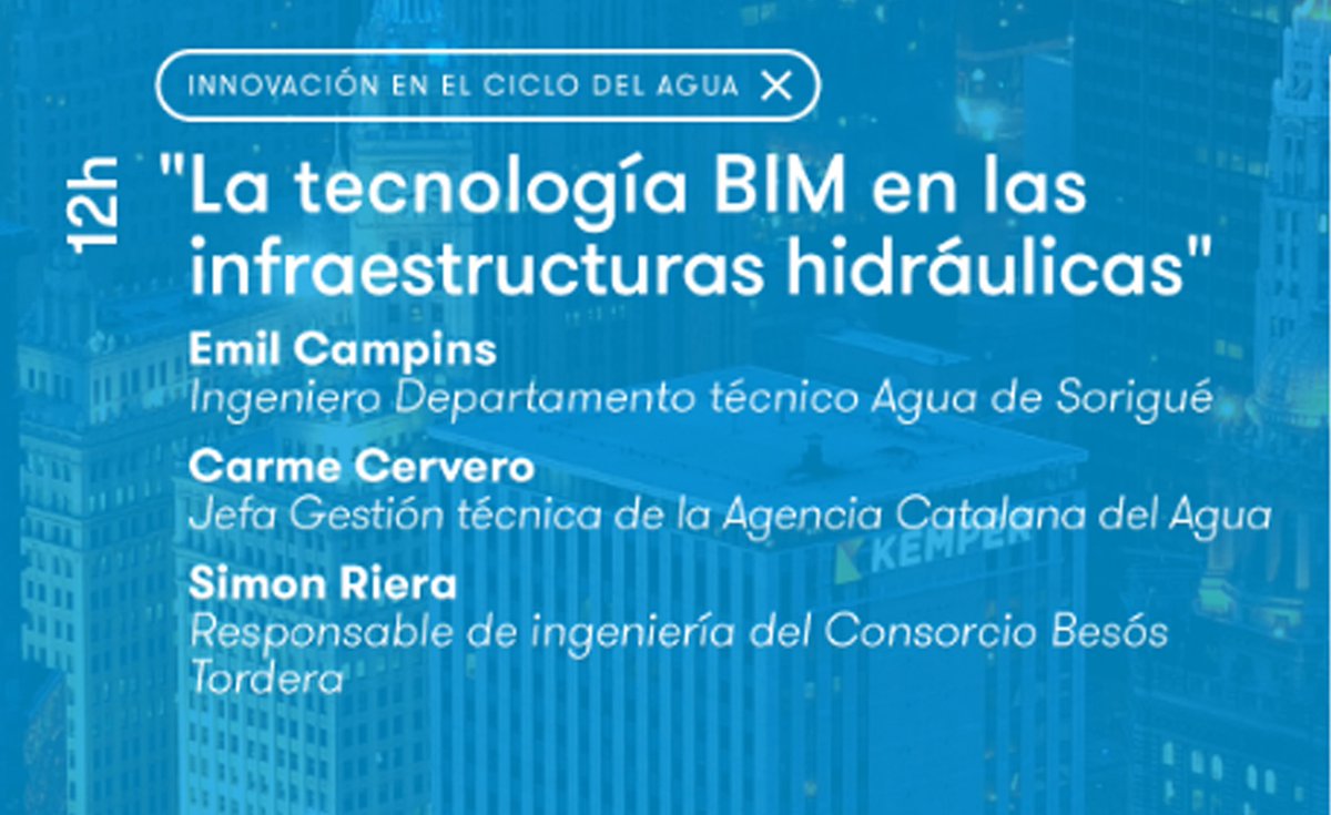 consorcibesos's tweet photo. 🧐Avui a les 12 hores, el nostre responsable d'Enginyeria, Simon Riera, explicarà en el marc de la @SmartCityexpo l'aplicació de tecnologia BIM a les infraestructures hidràuliques de sanejament que estem impulsant des del @consorcibesos. https://t.co/X0ahYOukn3