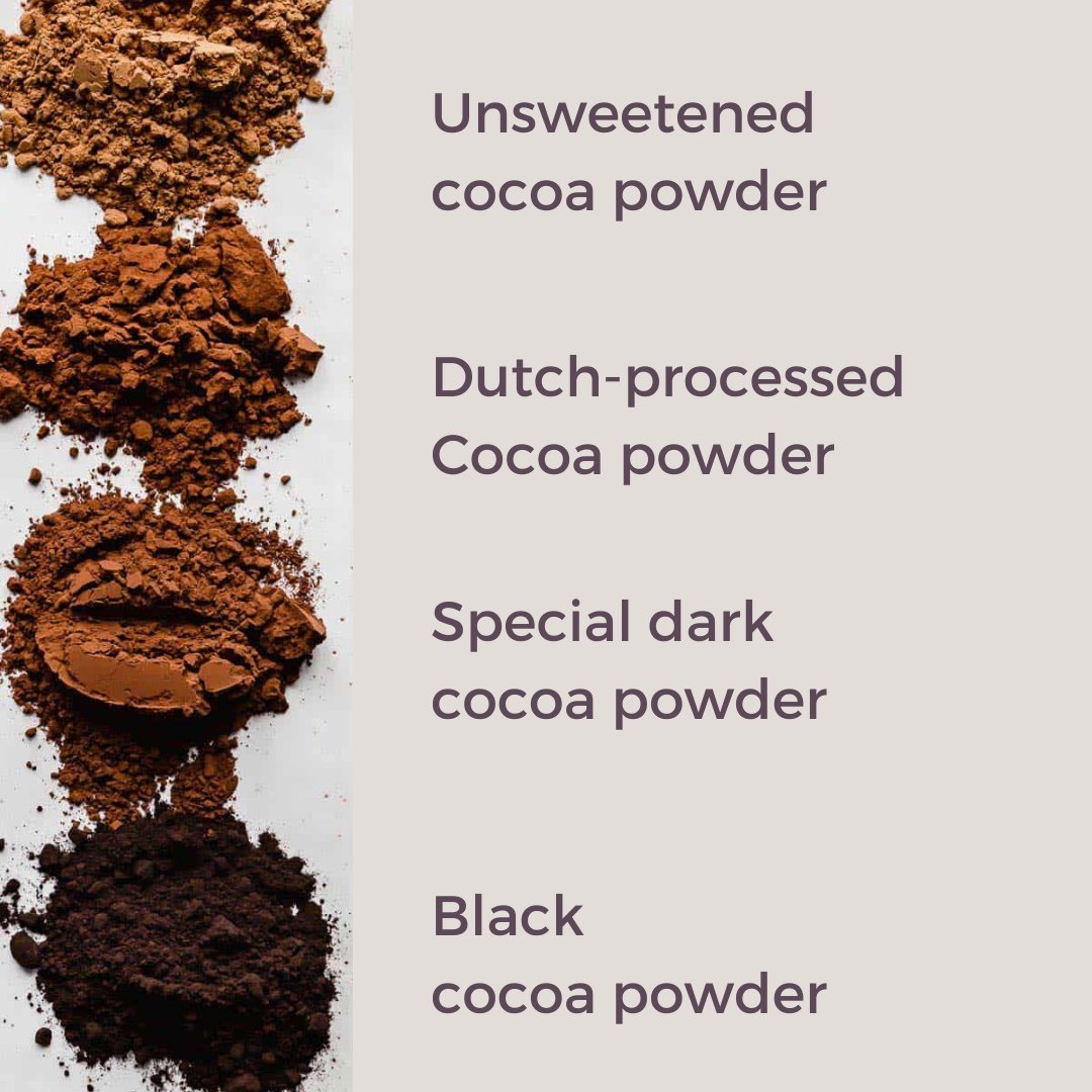 CocoTerraCo's tweet photo. Cocoa powder is a dry, chocolate-flavored powder used often in baking. Where does it come from? It's made from cocoa beans. The beans are heated and pressed to extract the fat inside, called cocoa butter. 

Keep reading, the photo description👇 https://t.co/bpSriAk4Vo
